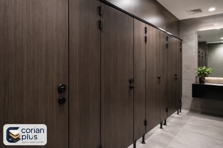 Compact Laminate Partitions for Modern Restrooms